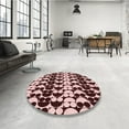 thumbnail image 4 of Ahgly Company Machine Washable Indoor Rectangle Transitional Pink Area Rugs, 7' x 9', 4 of 7