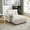 Beige, variant on Homefun Sofa Bed Oversize Chaise Lounge Sleeper Chair Cozy Cloud Couch