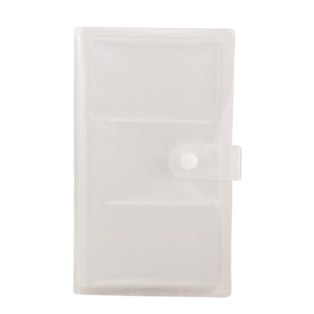 CSChome Jewelry Storage Book Jewelry Storage Book 120 Compartments Button Closure Clear Print Oblong Shape Necklace Earring Ring Jewelry Display