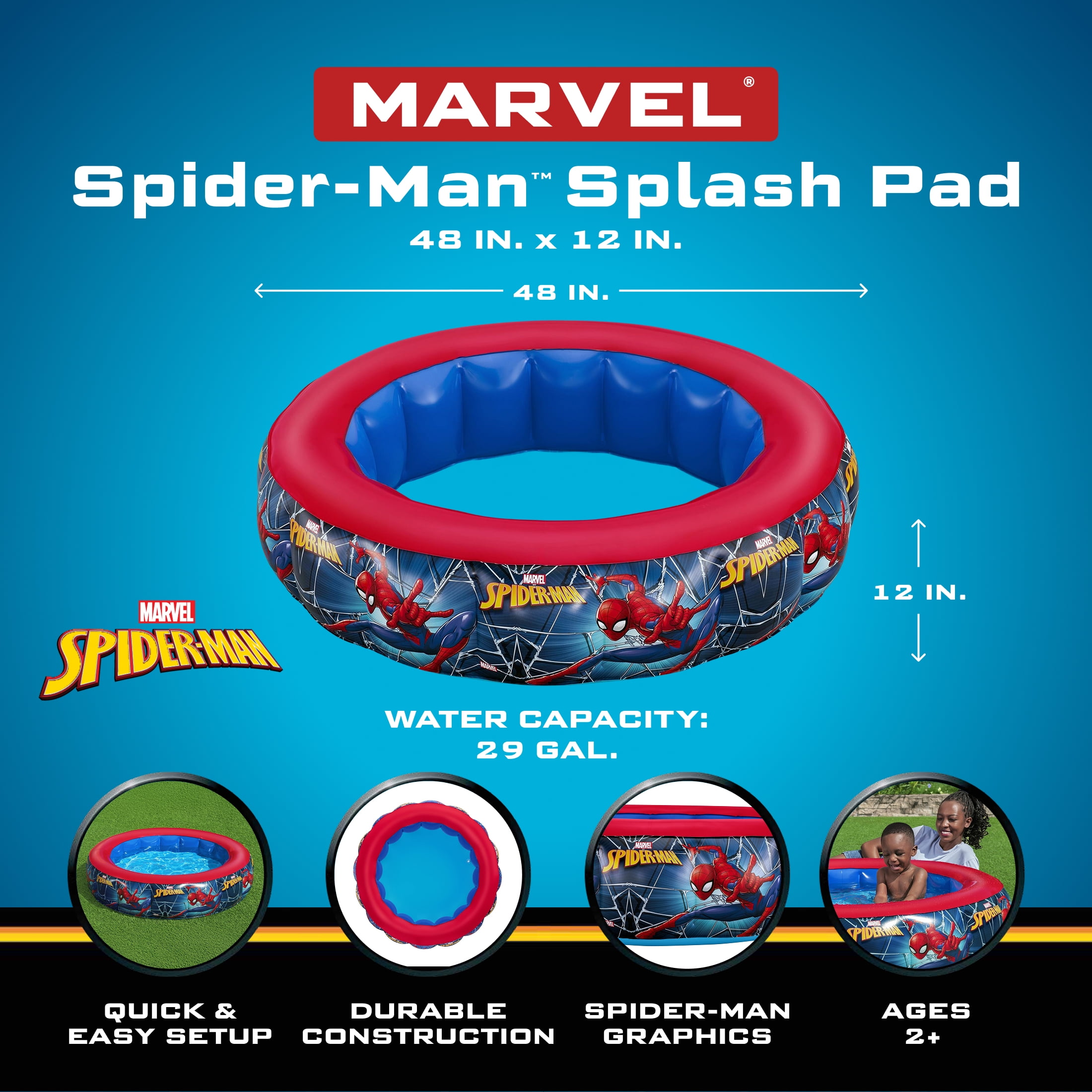 Spider-Man Inflatable Kiddie Pool