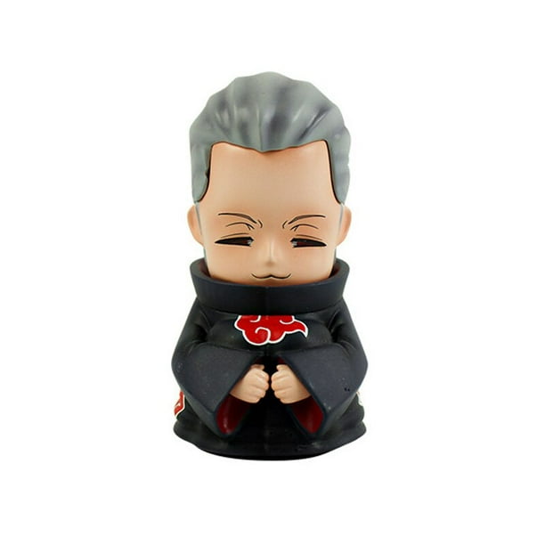 Figura de acción de Naruto, Naruto Kakashi, versión Q, Kawaii Sasuke Itachi, decoración de coche, modelo de juguete de colección, 9cm Fivean Figuras de anime