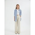 thumbnail image 2 of High Waist Pleated Wide Leg Trousers, 2 of 6