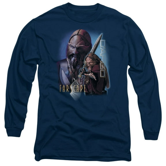 Farscape D'Argo Long Sleeve Adult 18/1 T-Shirt Navy