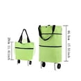 thumbnail image 3 of 2-in-1 Foldable Shopping Cart with Wheels | New Waterproof Grocery Cart on Wheels, Collapsible Portable Shopping Tote Bag for Supermarket Laundry Travel(Blue), 3 of 4