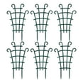 thumbnail image 2 of Haidf 6Pcs Small Trellis, Stackable Plastic Trellis for Climbing Plants, Garden Lattice for Potted Plants, Bean, Cucumber, Pea, and Indoor Outdoor Plants, Flower Pot Support, 10" x 5.9", Green, 2 of 9