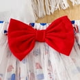 thumbnail image 5 of Outfit Independence Day Prints Romper Bodysuits Skirts Headbands Set Toddler Girls Clothes White 0 Months-3 Months, 5 of 6