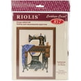 thumbnail image 2 of Cat With Sewing Machine Counted Cross Stitch Kit, 7.125" x 9.5", 15 Count, 2 of 2