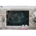 thumbnail image 6 of 3d Effect Black Geometric Shapes Rugs, Modern Rug, Geometric Shapes Rugs, Salon Rug, Modern Rug Pattern Rugs, Salon Decor Rugs, Black Rugs, 3.3'x9.2' - 100x280 cm, 6 of 8