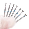 thumbnail image 4 of dianhelloya 7Pcs Nail Drill Bits Set Assorted Size Heavy Duty Emery Nail Art File Pedicure Manicure Grinder Machine Bits Accessories Replacement Kit Sets, 4 of 7