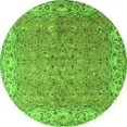 thumbnail image 1 of Ahgly Company Indoor Round Persian Green Traditional Area Rugs, 3' Round, 1 of 1