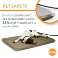 K&H LectroSoft Outdoor Heated Pet Dog Bed, Medium, Tan