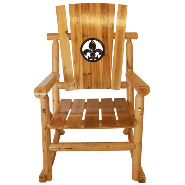 Leigh Country Leigh Country TX 95102 Aspen Fleur-de-lis Médaillon Rocker