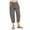 Gray, variant on WIZUTIZ Womens Capris Plus Size Leisure Baggy Wide Leg Beach Pants Stretch Elastic Mid Rise Sweatpants Solid Drawstring Straight Leg with Pockets Slacks Pants for Teen Girls Activewear Date Blue