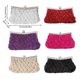 thumbnail image 5 of Sonducket Bolso de mano para mujer, portátil, de Color sólido, elegante, con correa desmontable, diamantes de imitación, de moda, trenzado, para noche, Bolsas de mensajero y de hombro Blanco Sonducket AP012771-01, 5 of 6