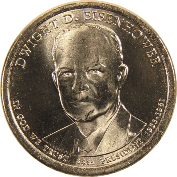 2015 D Dwight D Eisenhower Presidential Dollar BU Uncirculated $1 Coin