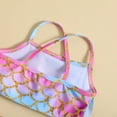 thumbnail image 5 of Baby Girl Swimsuit Baby Fish Scale Print Separable Bikini Set Toddler Swimwear Beach Pool Toddler Girl Bathing Suit Pink 12 Months-24 Months, 5 of 7