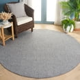 thumbnail image 2 of SAFAVIEH River Randa Solid Polyester Area Rug, Grey/Ivory, 6'7" x 6'7" Round, 2 of 8