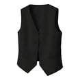 thumbnail image 5 of ’s Autumn Slim Fit Outerwear Vest Casual Layering Top Solid Knit Sleeveless Jacket Lightweight Daily, 5 of 5