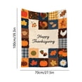 thumbnail image 3 of Thanksgiving Fall Flannel Throw Blanket Colorful, 5 Kinds of Cute Autumn Patterns, 27.5x39.4inWarm Plush Cover for Sofa Bed Camping Home Indoor Festival Daily Decor, 3 of 6