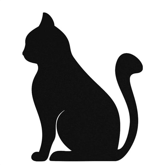 9 x 14 Inches Metal Wall Art - Cat - Metal Wall Art - Black for Living Room Bedroom Study Porch, Home Indoor and Outdoor Decoration