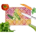 thumbnail image 2 of Caroline's Treasures Watercolor Rainbow Geometric Circles Glass Cutting Board Large, 2 of 2