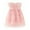 a-Pink20774, variant on Girls Dress Toddler Gold Star Print Tiered Tulle Dress Ruffle Sleeve A Line Midi Dress For Party Casual Daily Wear