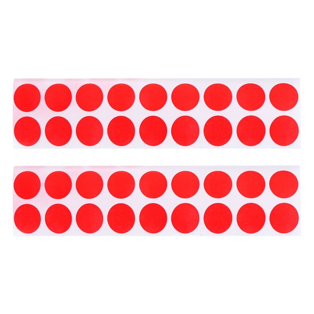 KAKOWELY Red Paper Shooting Targets with SelfAdhesive Backing for Instant Feedback and Maximum Visibility, 900pcs,0.79"X0.79"(LxW)