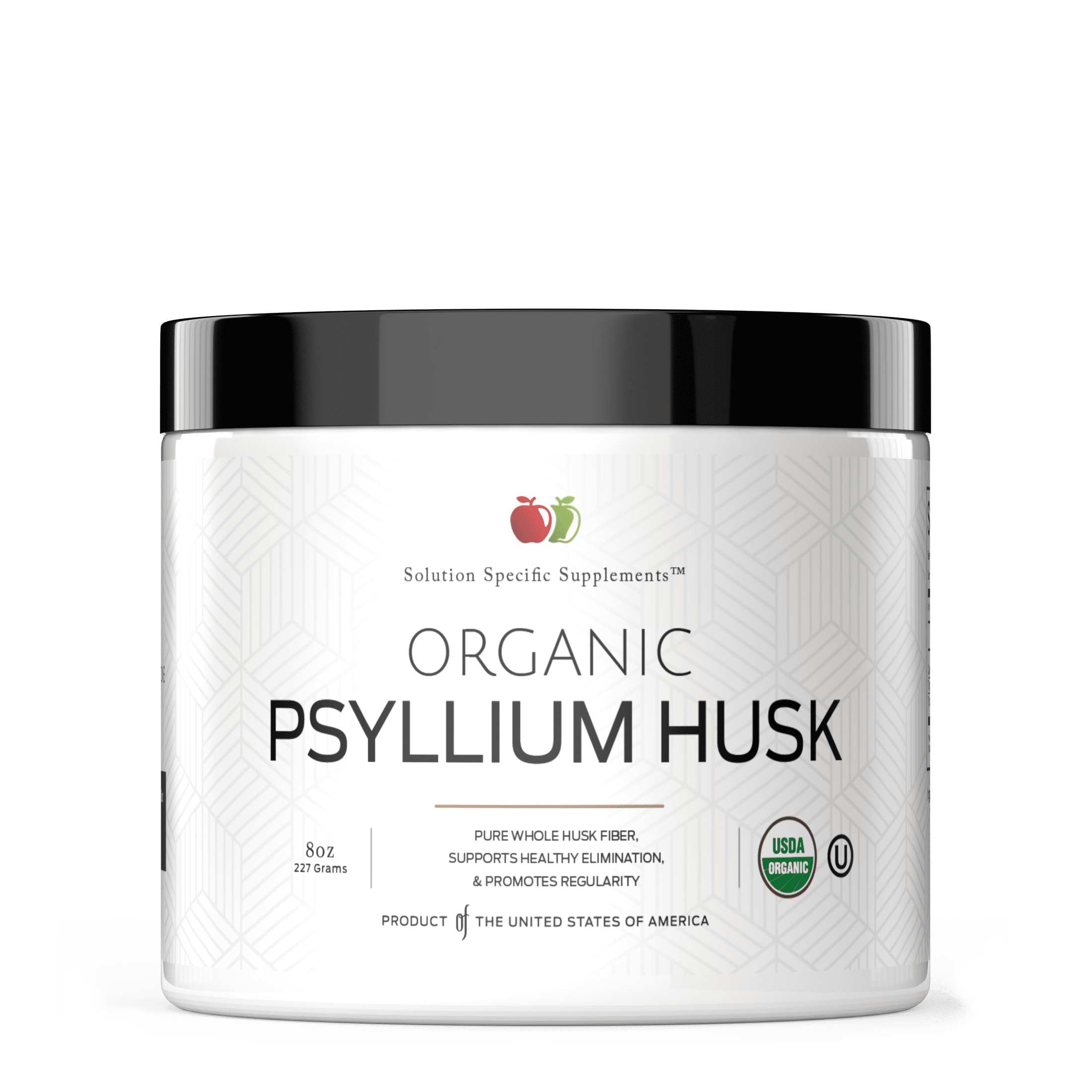 Pure Organic Psyllium Husk Powder Bulk 8oz (227g) Bulk Organic Whole Unflavored Fiber & Colon