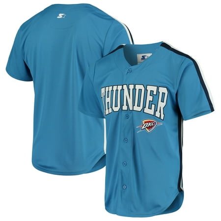 Oklahoma City Thunder Starter Playmaker Baseball Jersey Shirt -