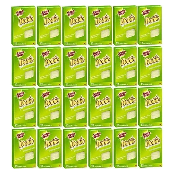 NAWAL NAWAL-Brite Dobie Cleaning Pads (24-Pack, Yellow, Unscented, Rectangular)