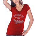 thumbnail image 2 of Women's Majestic Threads James Harden Red Houston Rockets Name & Number Tri-Blend T-Shirt, 2 of 3