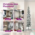 thumbnail image 5 of vidaXL Christmas Tree Decoration Slim Artificial Half Xmas Tree with Stand, 5 of 10