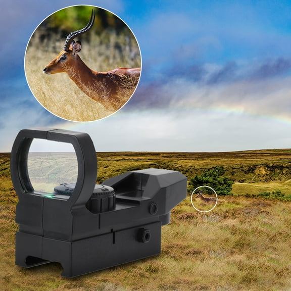 Yuhsdv Holographic Rifle Scope ABS Green Dot Sight Scope for 20mm Rail Mount Rifles