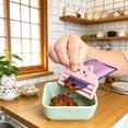 thumbnail image 5 of Cat Food Dispenser Portable Treat Tube Feeder Easy Clean One-Handed Use for Wet Food and Training, 5 of 7