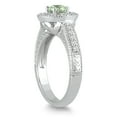 thumbnail image 2 of SZUL Women's 1/2 Carat Green Amethyst and Diamond  Ring in 10K White Gold, 2 of 4