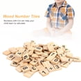 thumbnail image 4 of 200Pcs Wood Number Tiles, Natural Wooden Math Learning Toy for Kids, with 0-9 Educational Counting Blocks, Great Tool for Preschool Children Home School Kindergarten, 4 of 7