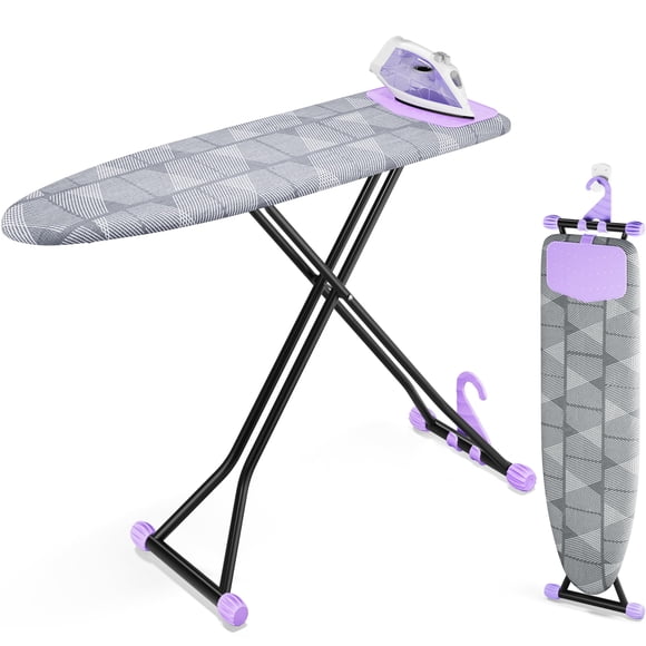 Tabla de planchar KINGBOARD Compact con alfombrilla de silicona gris
