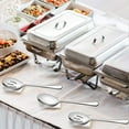 thumbnail image 2 of Thinsony 6pcs/set Serve With Style And Elegance Using Stainless Steel Serving Spoons Set Convenient Storage black 1Set, 2 of 6