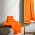 thumbnail image 3 of BELIZZI HOME Ultra Soft 6 Pack Cotton Towel Set, Contains 2 Bath Towels 28x55 inch, 2 Hand Towels 16x24 inch & 2 Wash Coths 12x12 inch, Ideal for Everyday use, Compact & Lightweight - Orange, 3 of 6