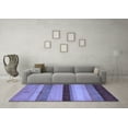 thumbnail image 3 of Ahgly Company Machine Washable Indoor Rectangle Abstract Blue Modern Area Rugs, 6' x 9', 3 of 4