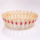 thumbnail image 4 of Zhuge Tiara de boda para novia, diadema de princesa, corona nupcial, joyería para el cabello con diamantes de imitación de cristal, decoración para novia, cumpleaños, graduación, boda (A), 4 of 4
