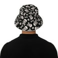 thumbnail image 3 of Balery black white Skull bone Sun Hats for Men Women Bucket Hat UPF 50+ Buckey Hat Boonie Hat Foldable UV Protection Hiking Beach Fishing Summer, 3 of 9
