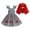 Black + White Strapless, variant on IBTOM CASTLE Kids Baby Girls Christmas Party Dress Women Xmas Red Plaid Tutu Dress with Hooded Cloak Cape Family Matching Fancy Dress up Costume 3-4 Years White Dress + Cape