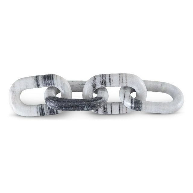 Meridian Furniture Lynx Panda Marble Decorative Chain Links