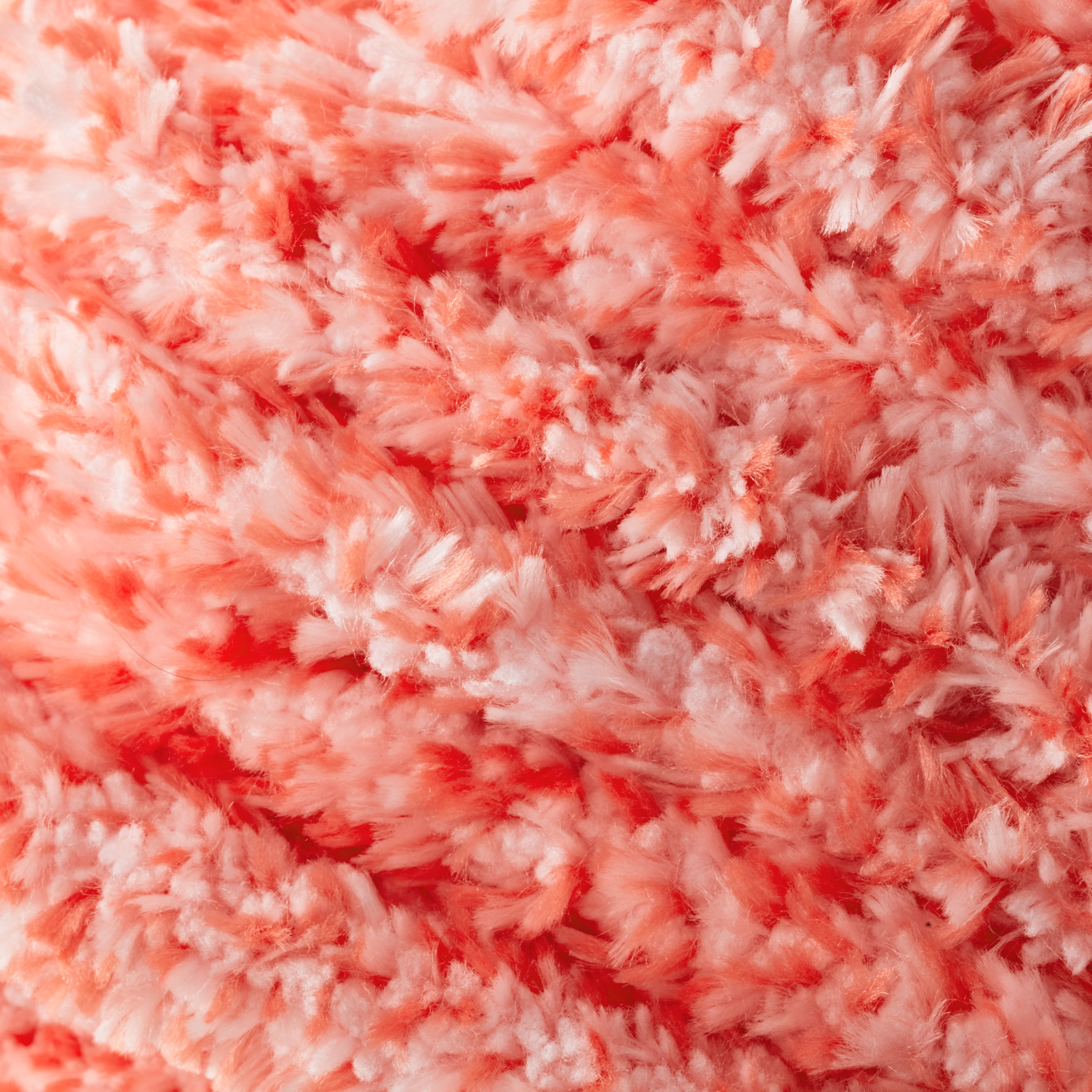 The Pioneer Woman Heathered Velvet Yarn, 77.6 yd, Coral, 100% Polyester, Super Bulky