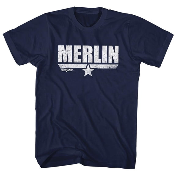 Top Gun Merlin Navy Adult T-Shirt 6Xl