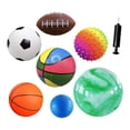 thumbnail image 2 of Juego de 7 pelotas de juguete para niños con bolsa de transporte Perfecl pelotas de playa ligeras, 2 of 8