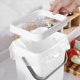 thumbnail image 5 of 2X Cubo de Basura de Cocina de 1,3 Galones con Tapa Debajo del Cubo de Basura de Alimentos de Basura de Cuarto de Baño Pequeño Y Liviano, Blanco, 5 of 5
