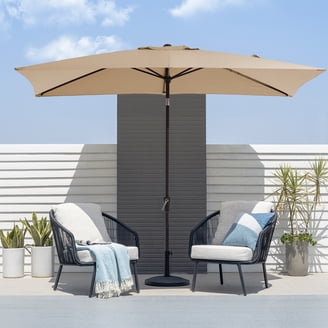 belham living 6.2 x 9.6 ft rectangular patio umbrella BILEK 6 9ft Outdoor Market Umbrella, Waterproof Tilt Umbrella with Crank and Push Button Tilt, Quick Installation, Best Choice for Garden, Lawn, Deck, Backyard & Pool edge solar panel 15' x 9' Rectangular Lit