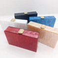 thumbnail image 2 of Pearlescent Small Square Acrylic Evening Bag Handbag Banquet Handbag Handbag Single Shoulder Crossbody Small Bag Chain Bag, 2 of 6